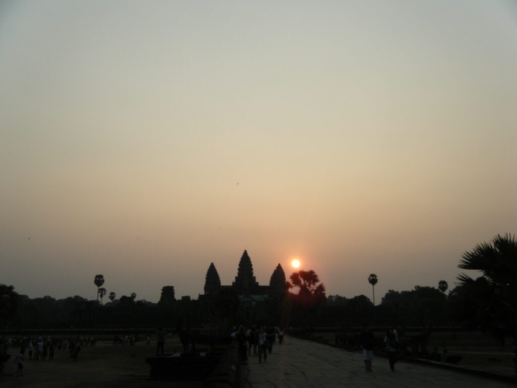 Zonsopgang Angkor Wat in Cambodja